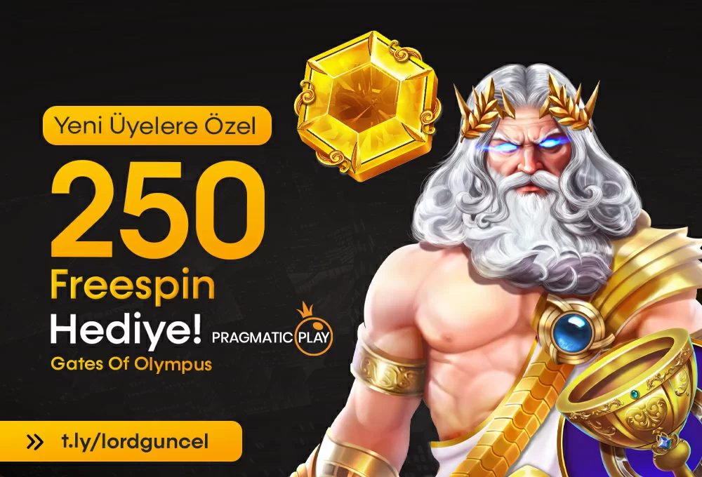 PRAGMATİC PLAY İLE YENİ ÜYELERE ÖZEL 250 ÜCRETSİZ FREESPİN ÇEVİRME ŞANSI!