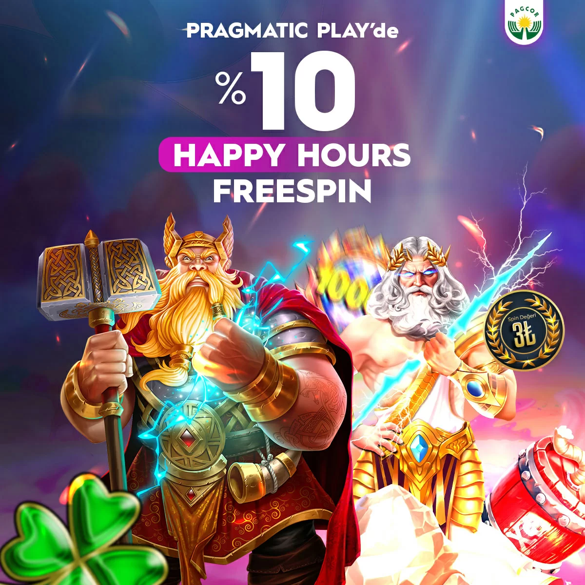 %10 HAPPY HOURS FREESPİN