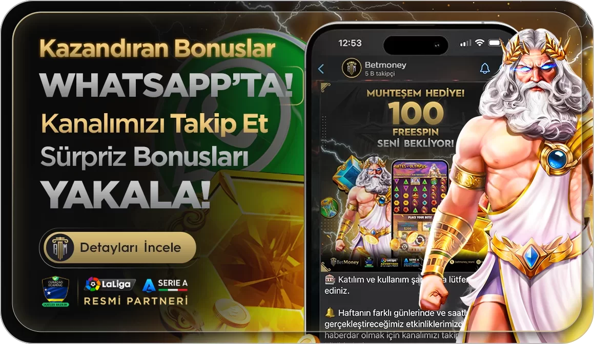 KAZANDIRAN BONUSLAR WHATSAPP'TA!