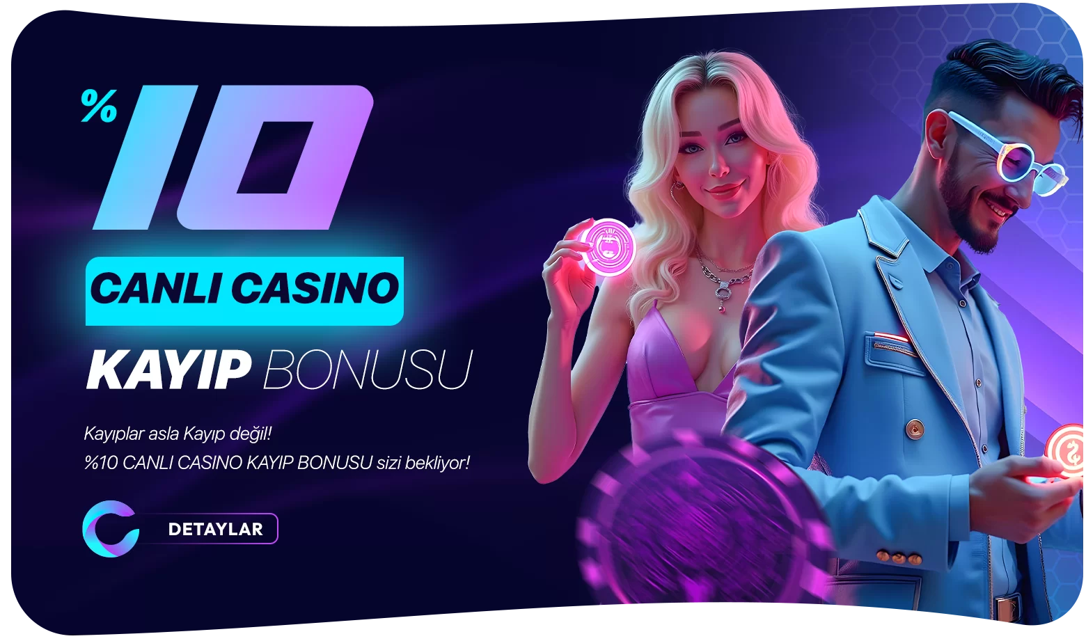 %10 CANLI CASİNO KAYIP BONUSU