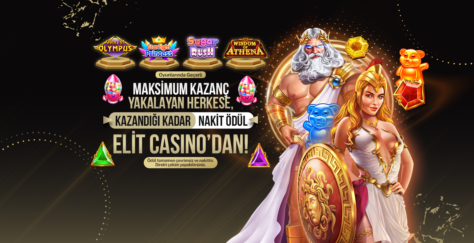 Maksimum Kazanç Sağla, Kazandığın Kadar Nakit Ödül Elitcasino’dan!