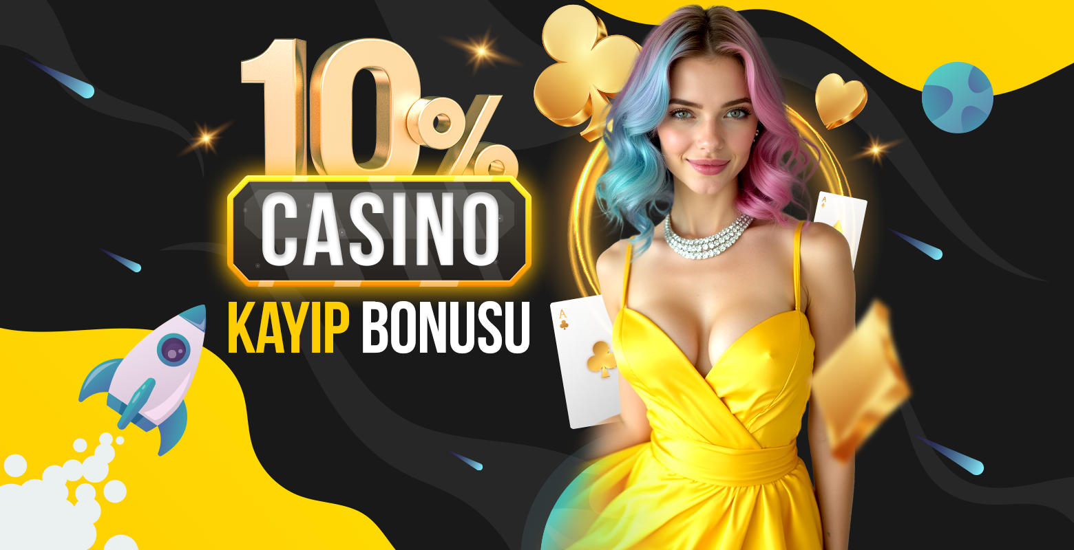 Tüm canlı casino ve casino oyunları için %10 günlük çevrimsiz kayıp bonusu kazanma fırsatı Lunabet’te.