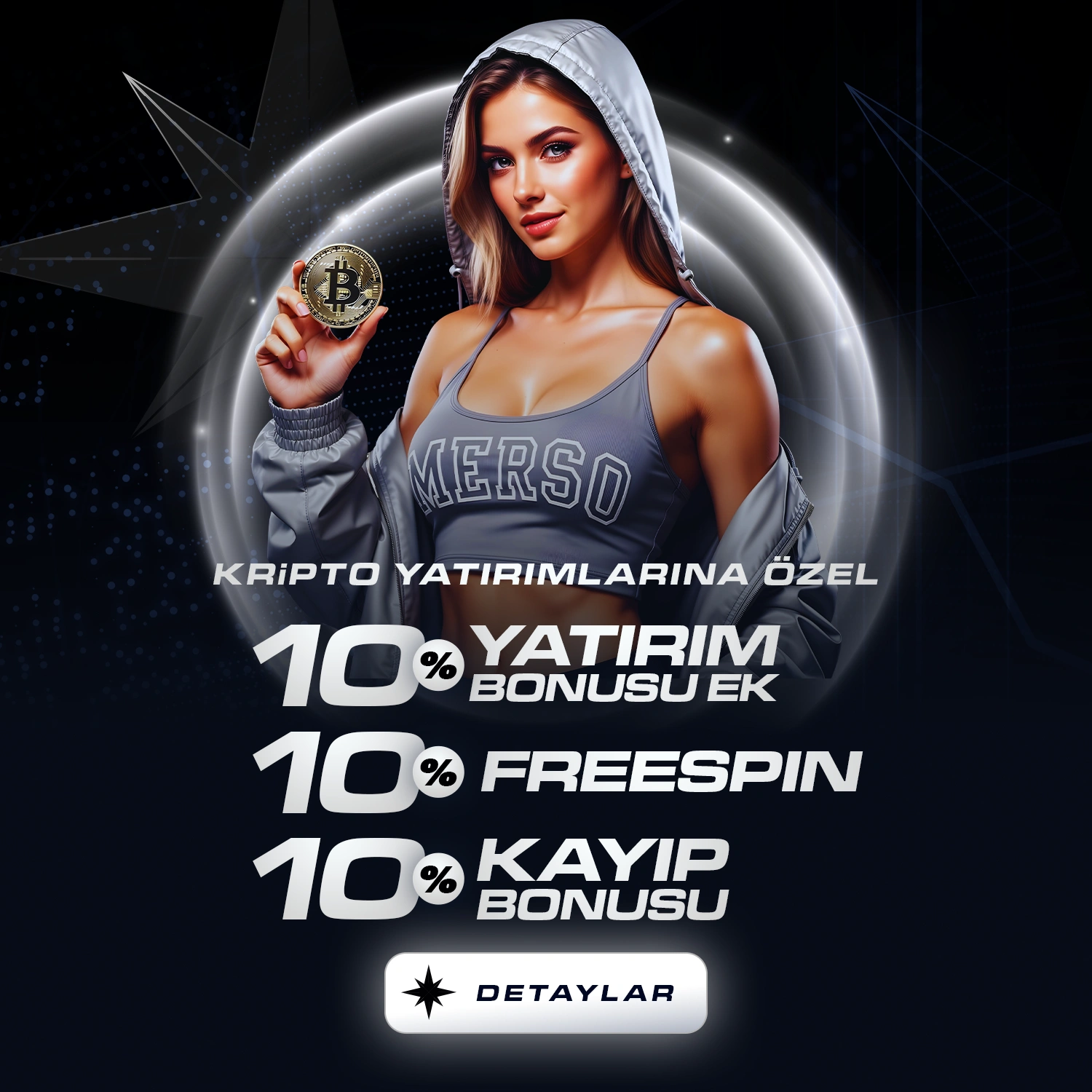 KRİPTO ÖZEL %10 +%10 Ek Freespin %10 KAYIP