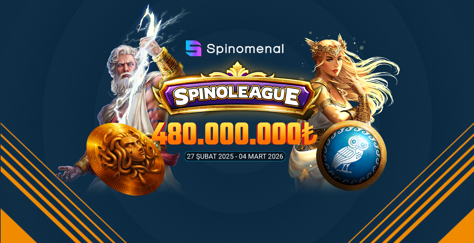 Spinomenal sağlayıcısının tüm oyunlarında geçerli 480.000.000₺ ödüllü turnuvasına hemen katıl!