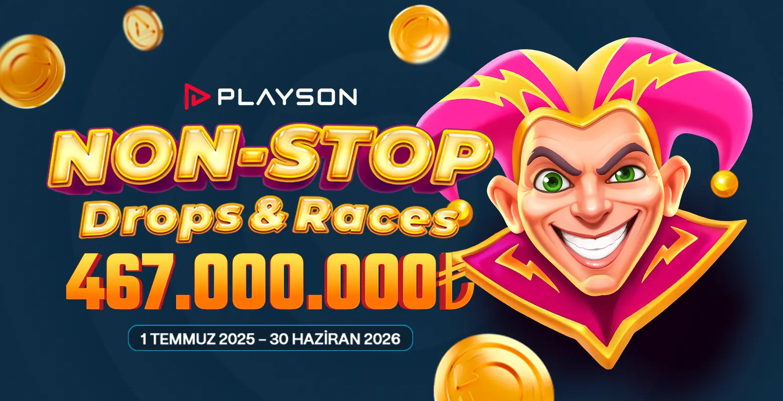 Playson sağlayıcısının seçili oyunlarında geçerli 467.000.000₺ ödüllü turnuvasına hemen katıl!