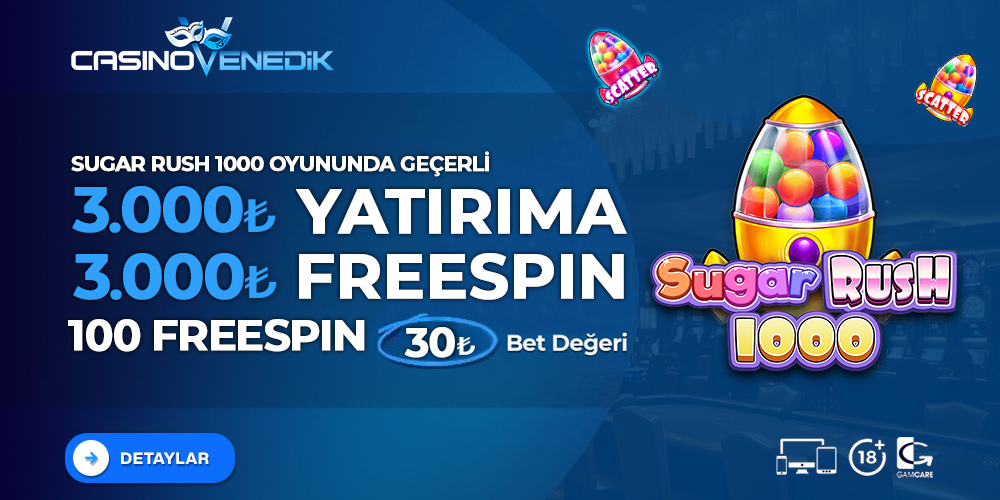 3000 SUGAR RUSH 1000X FREESPİN