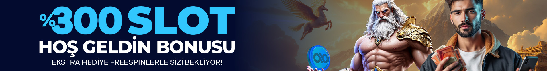 % 300 Casino Slot Hoş Geldin Bonusu