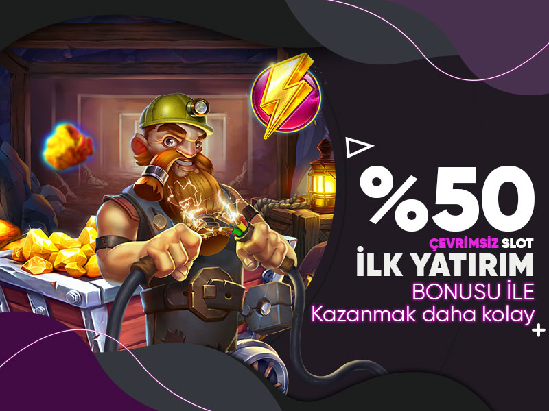 %50 Hoşgeldin Slot Bonusu