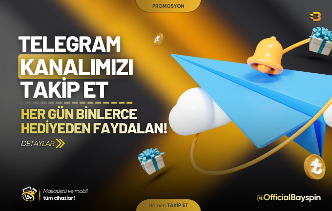 TELEGRAMIMIZI TAKİP EDENLER KAZANIYOR!