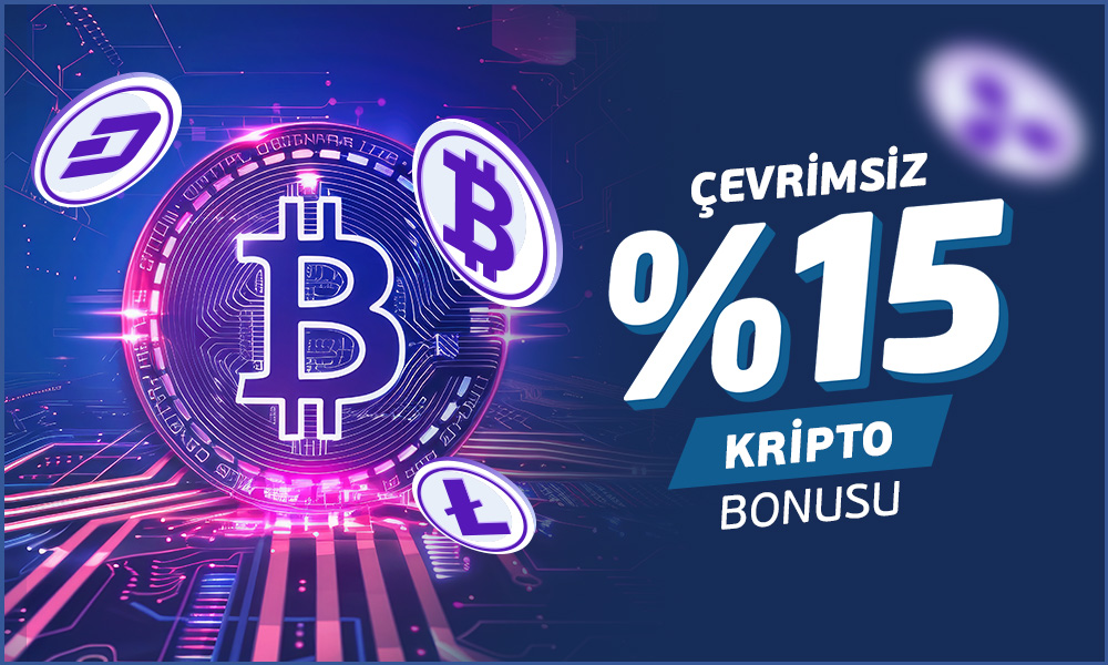 %15 Kripto Bonusu