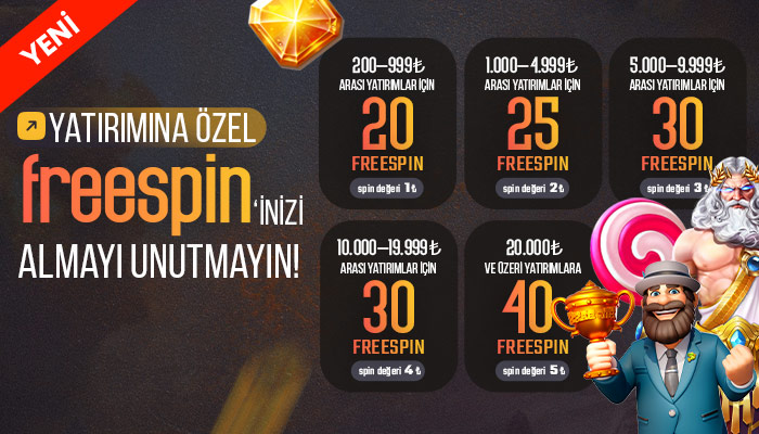 HER YATIRIMA FREESPİN